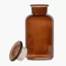 Apoteksflaska Frans, i brunt glas