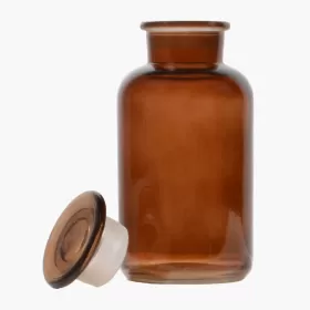 Apoteksflaska Frans, i brunt glas